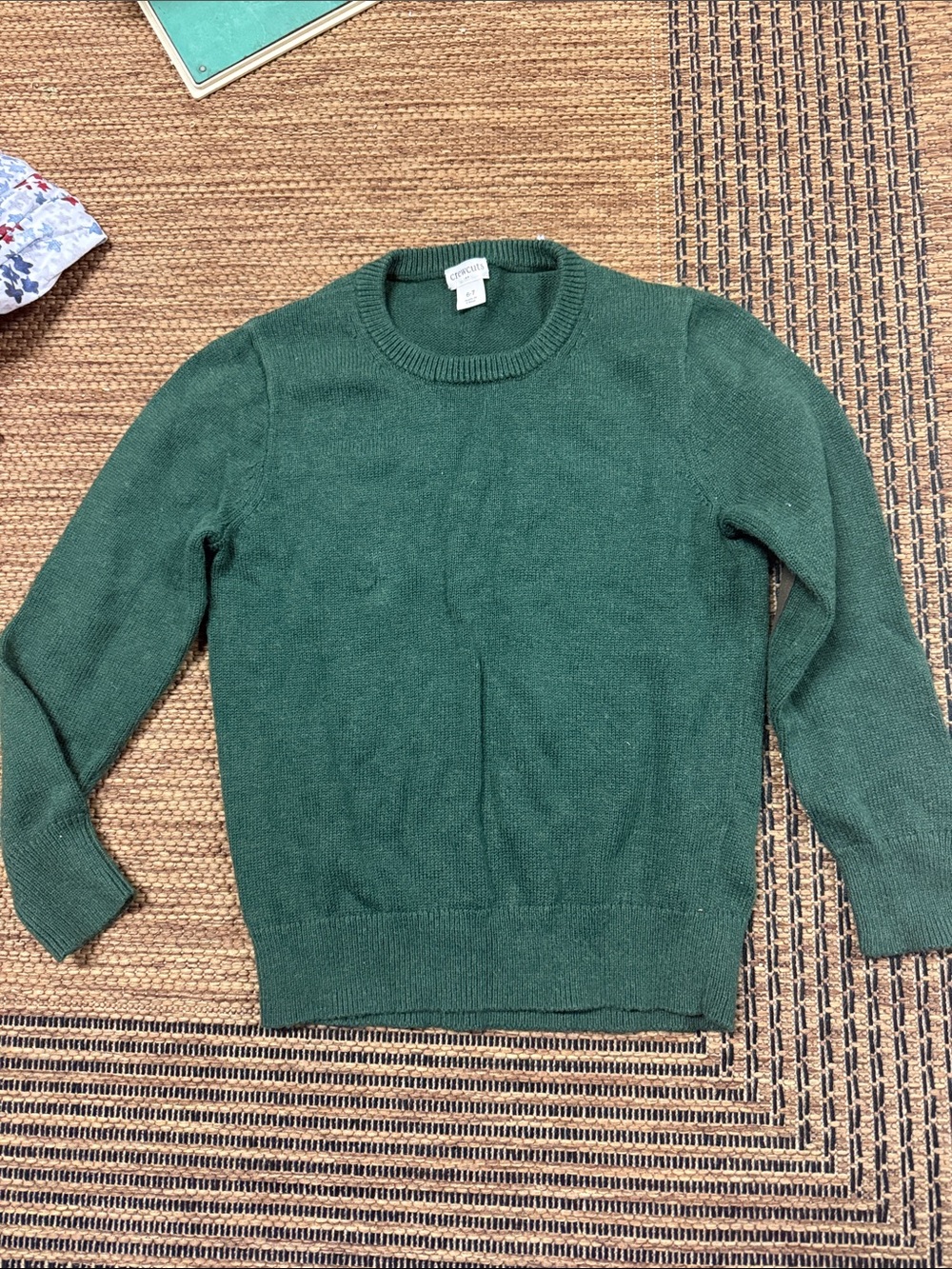 Crewcuts Dark Green Crewneck Sweater